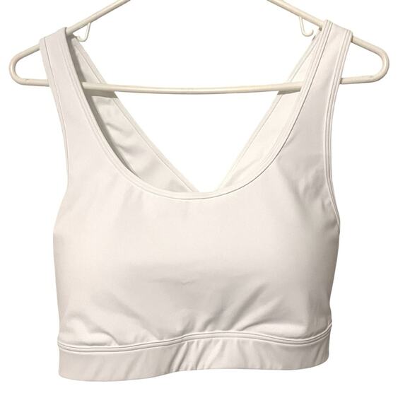 Ideology Medium Impact White Sport Bra NWT 1X - Picture 1 of 6